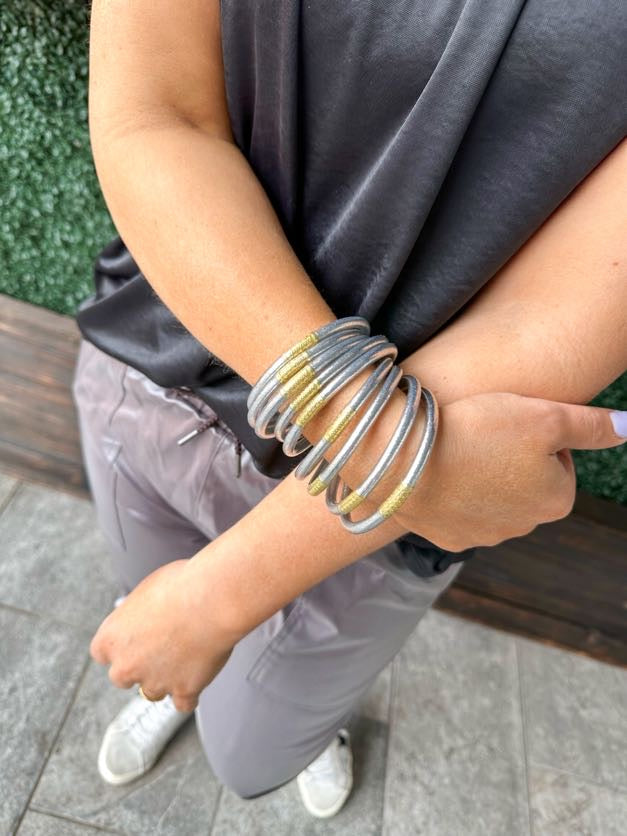 Bangle Bracelets Budhagirl Silver Bangles Budhagirl Silver All