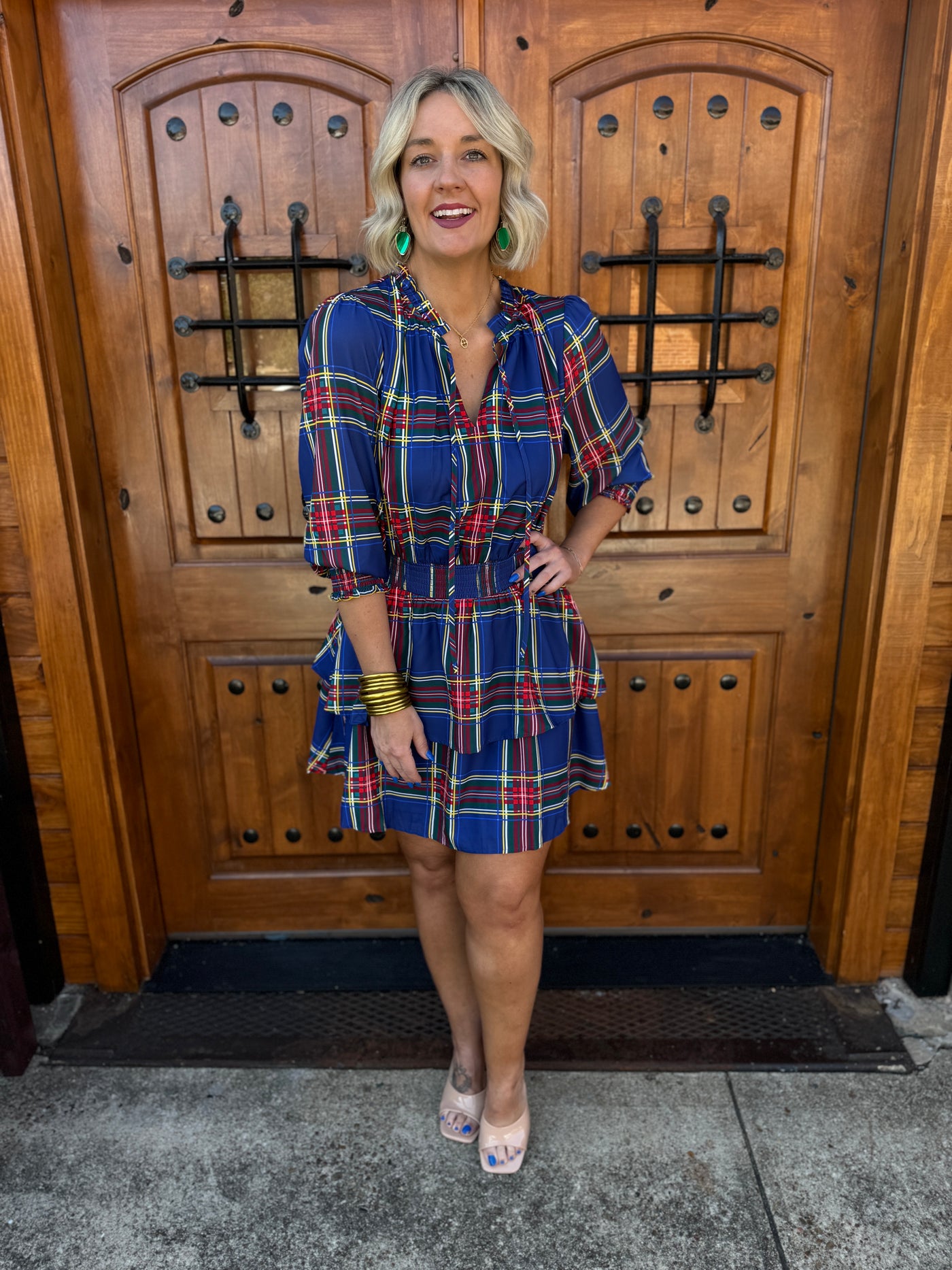 Plaid Present Dress