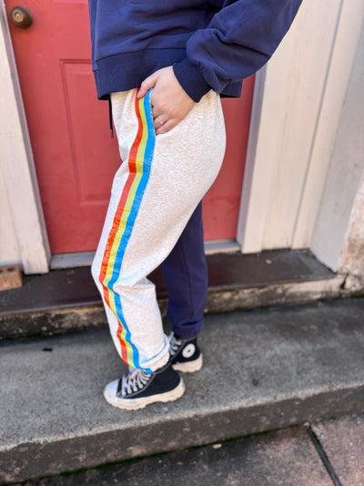 Colorful Stripped Joggers | Queen Of Sparkles