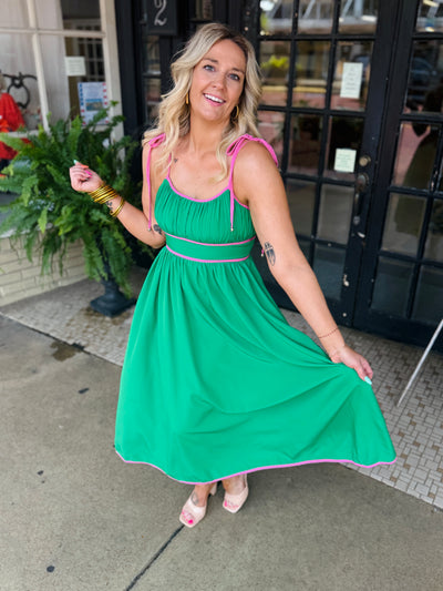 Seas The Day Dress - Green