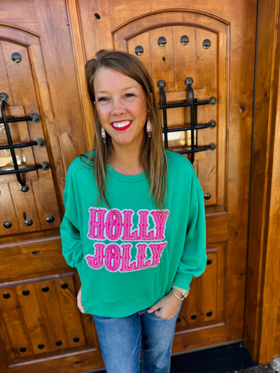 Millie Sweatshirt - Holly Jolly | Mary Square