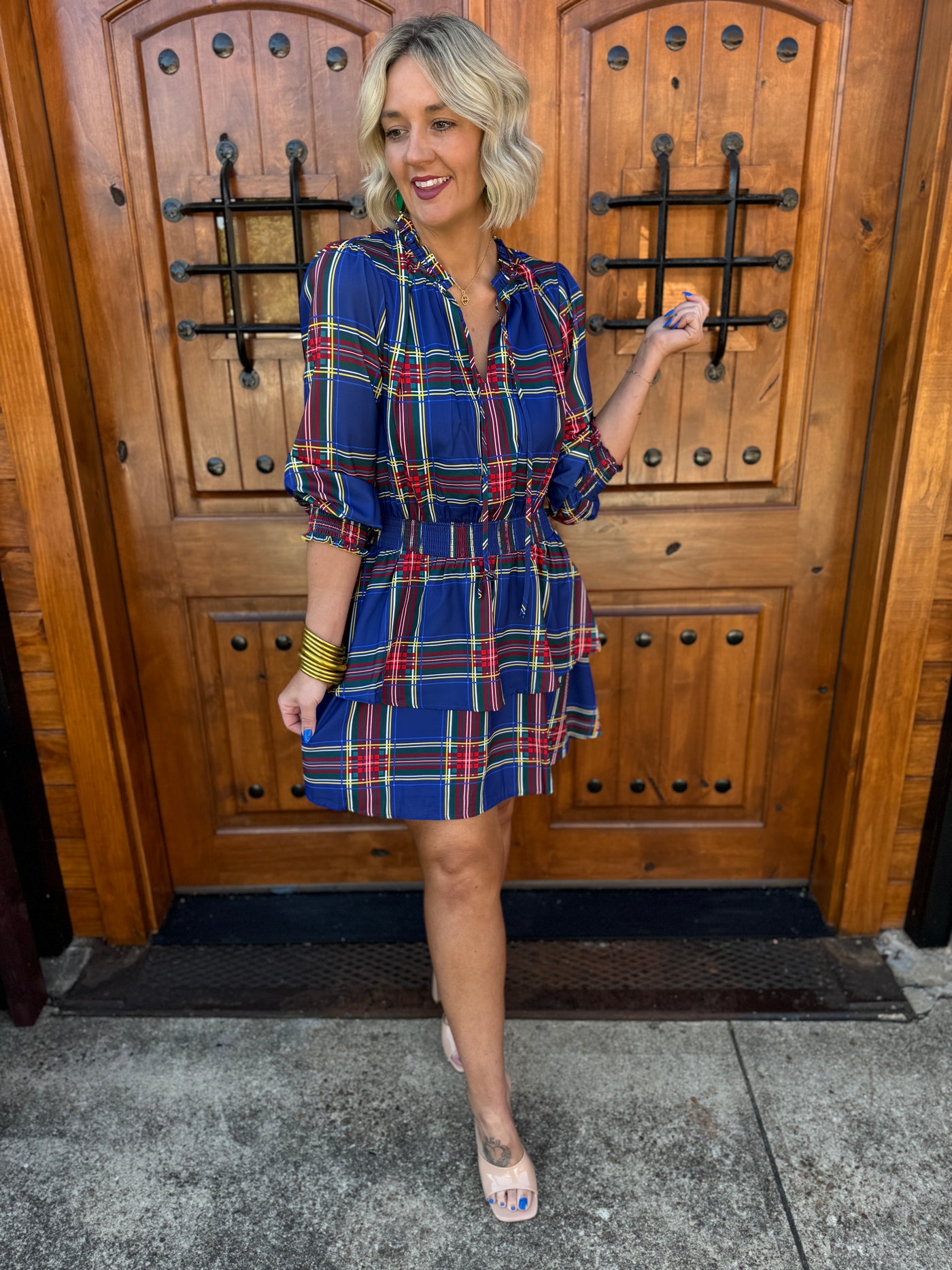 Plaid Present Dress