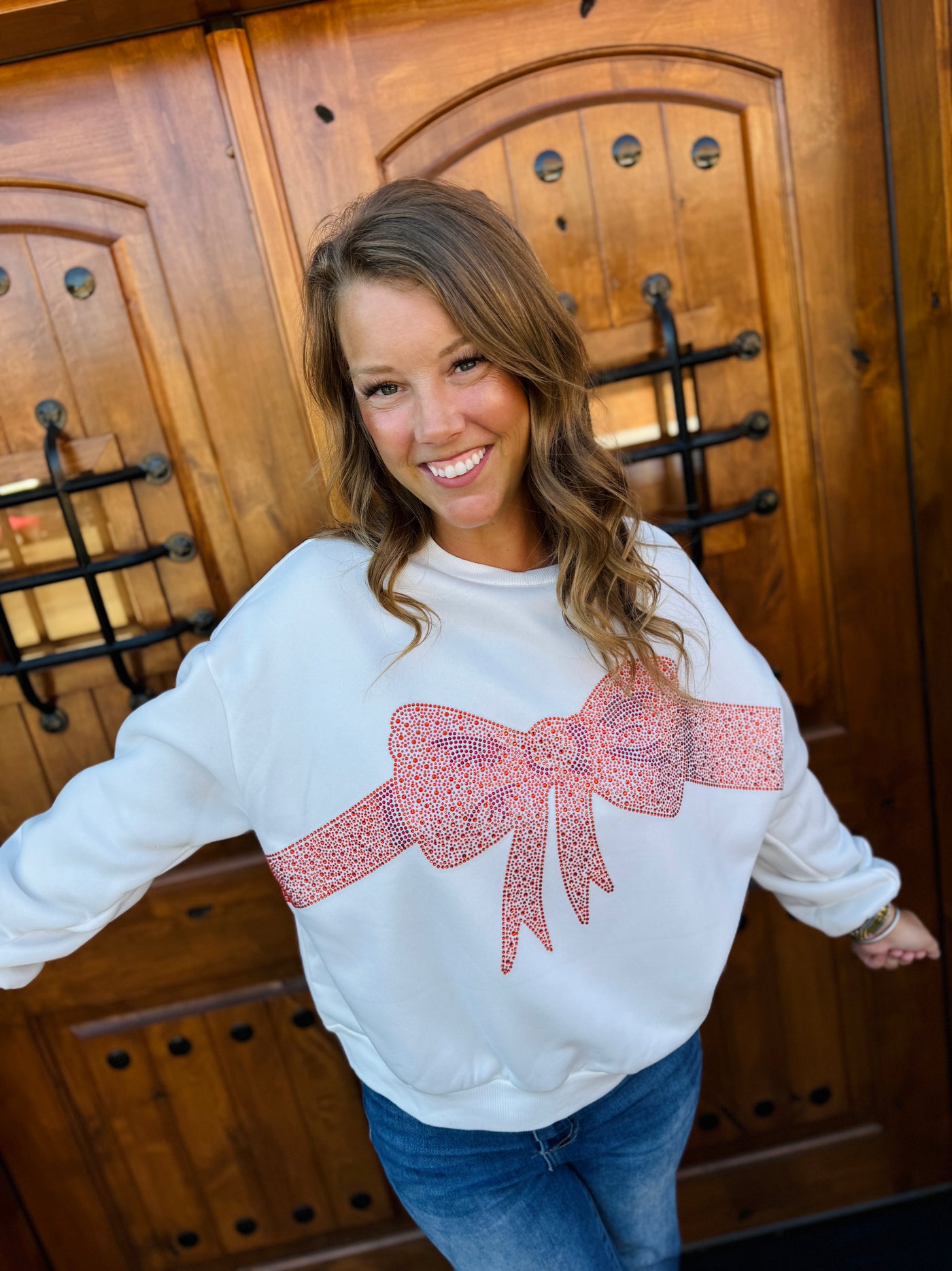 Rhinestone Christmas Sweatshirt