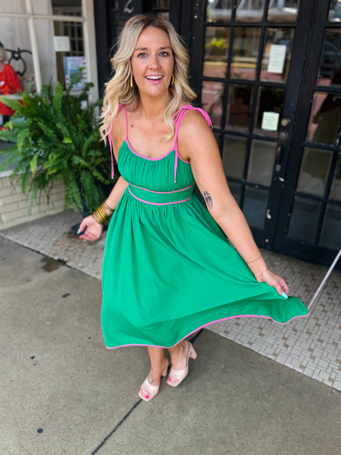 Seas The Day Dress - Green
