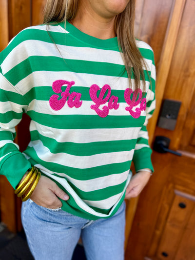 Fa La La Striped Sweater | Shirleah