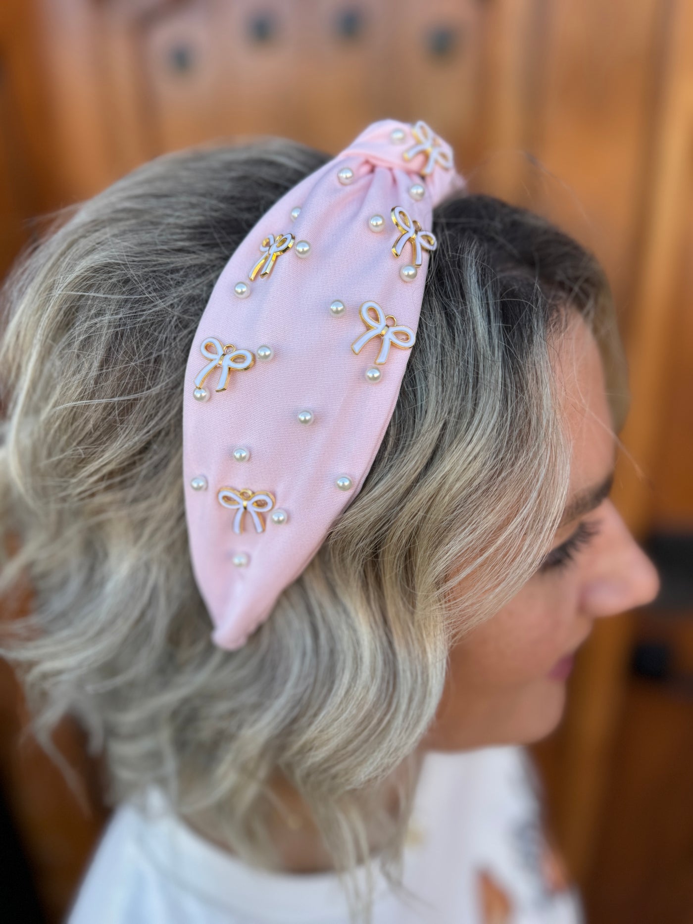 Pearl and Bow Headband