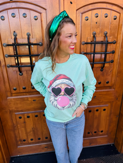 Festive, Fun & Retro Santa Long Sleeve