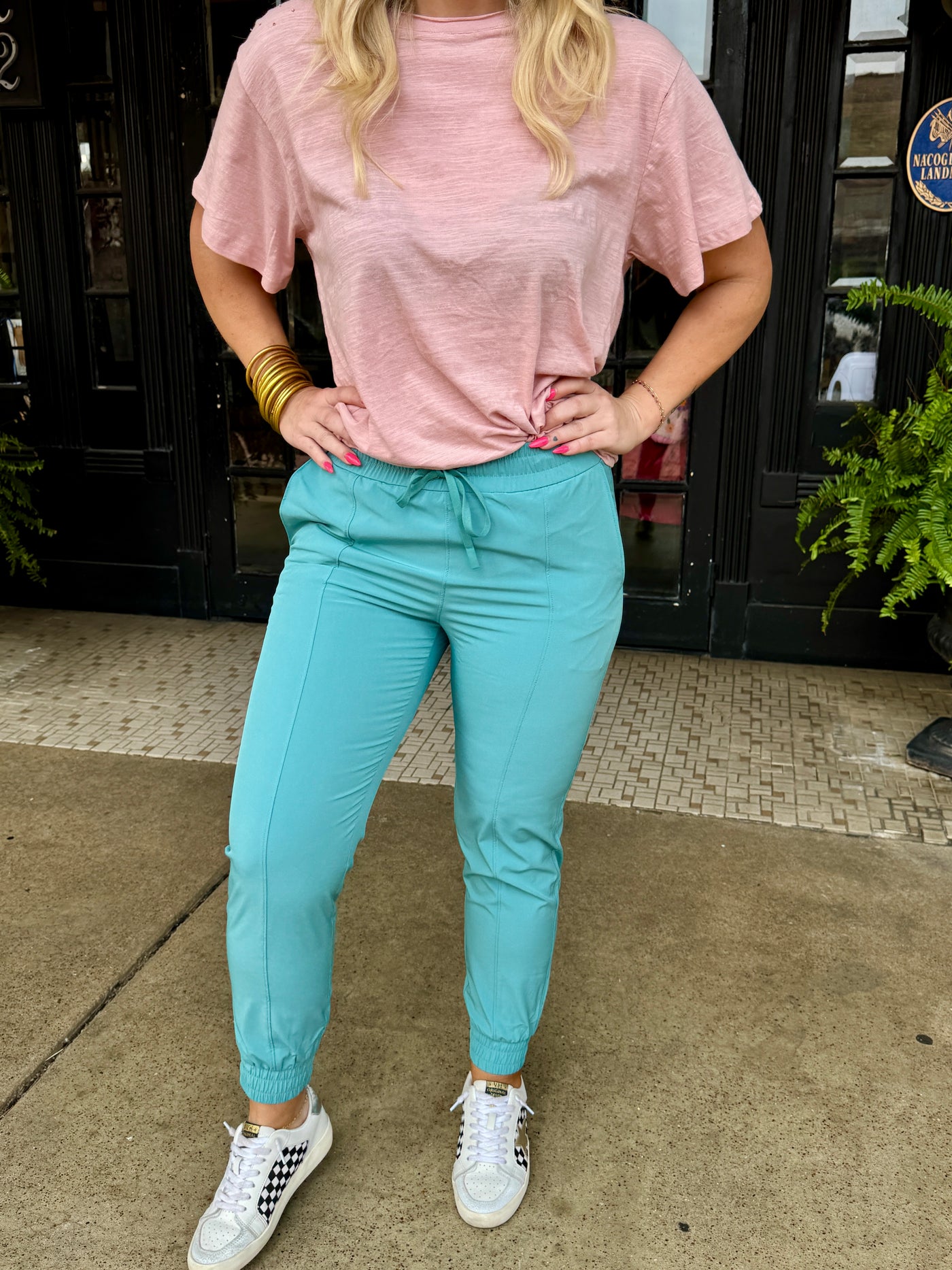Off Duty Joggers - Teal