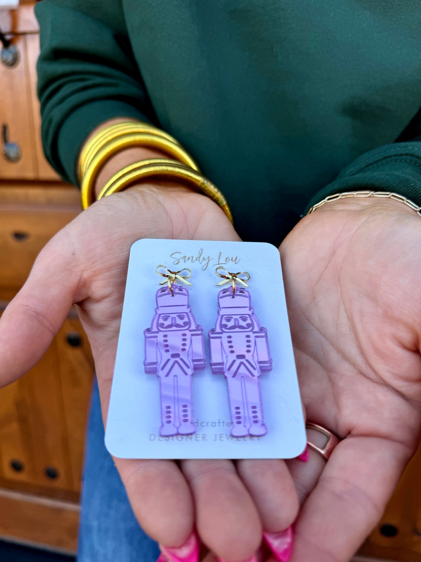 Nutcracker Earrings - Lilac