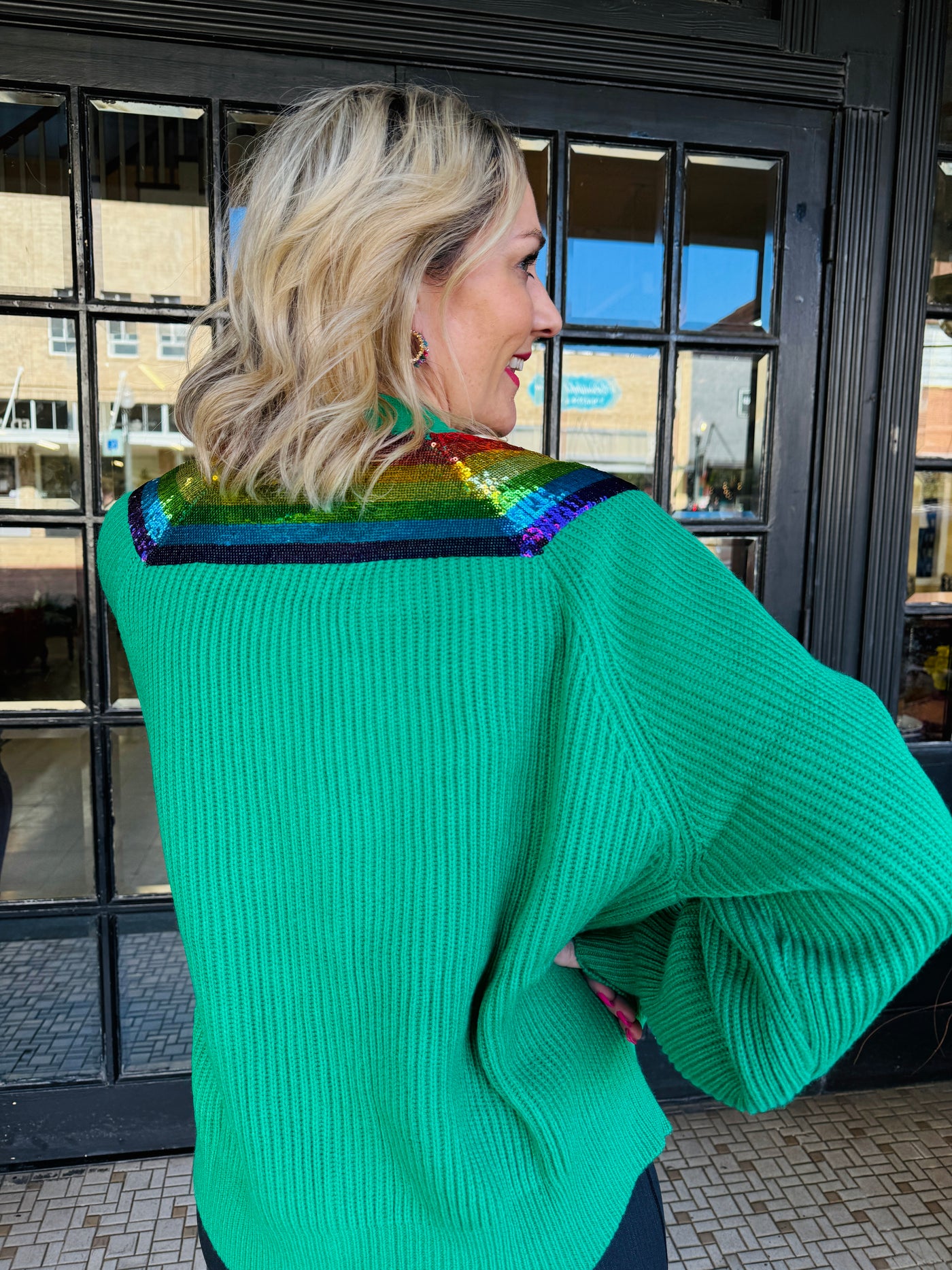 Green Pot of Gold Cardigan | Queen of Sparkles