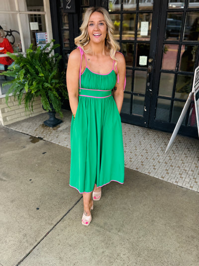 Seas The Day Dress - Green