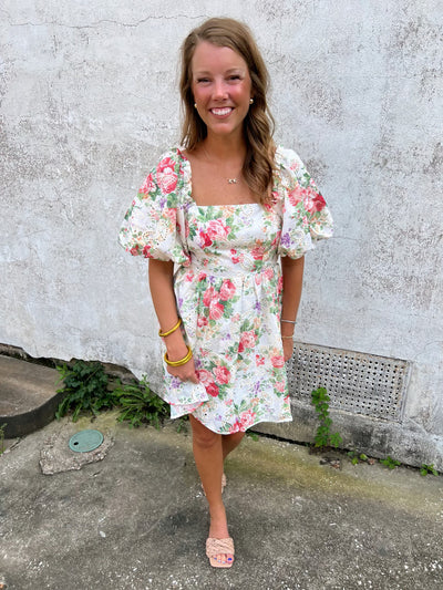 Peony Floral Eyelet Dress