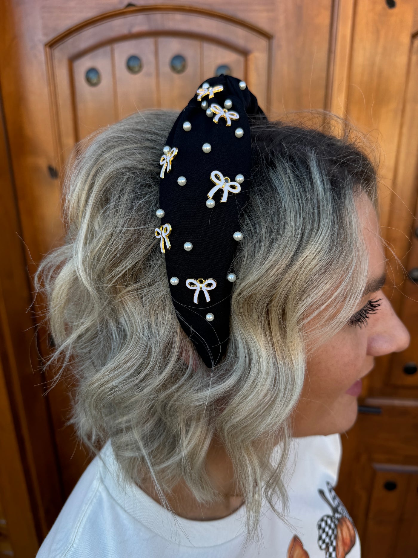 Pearl and Bow Headband