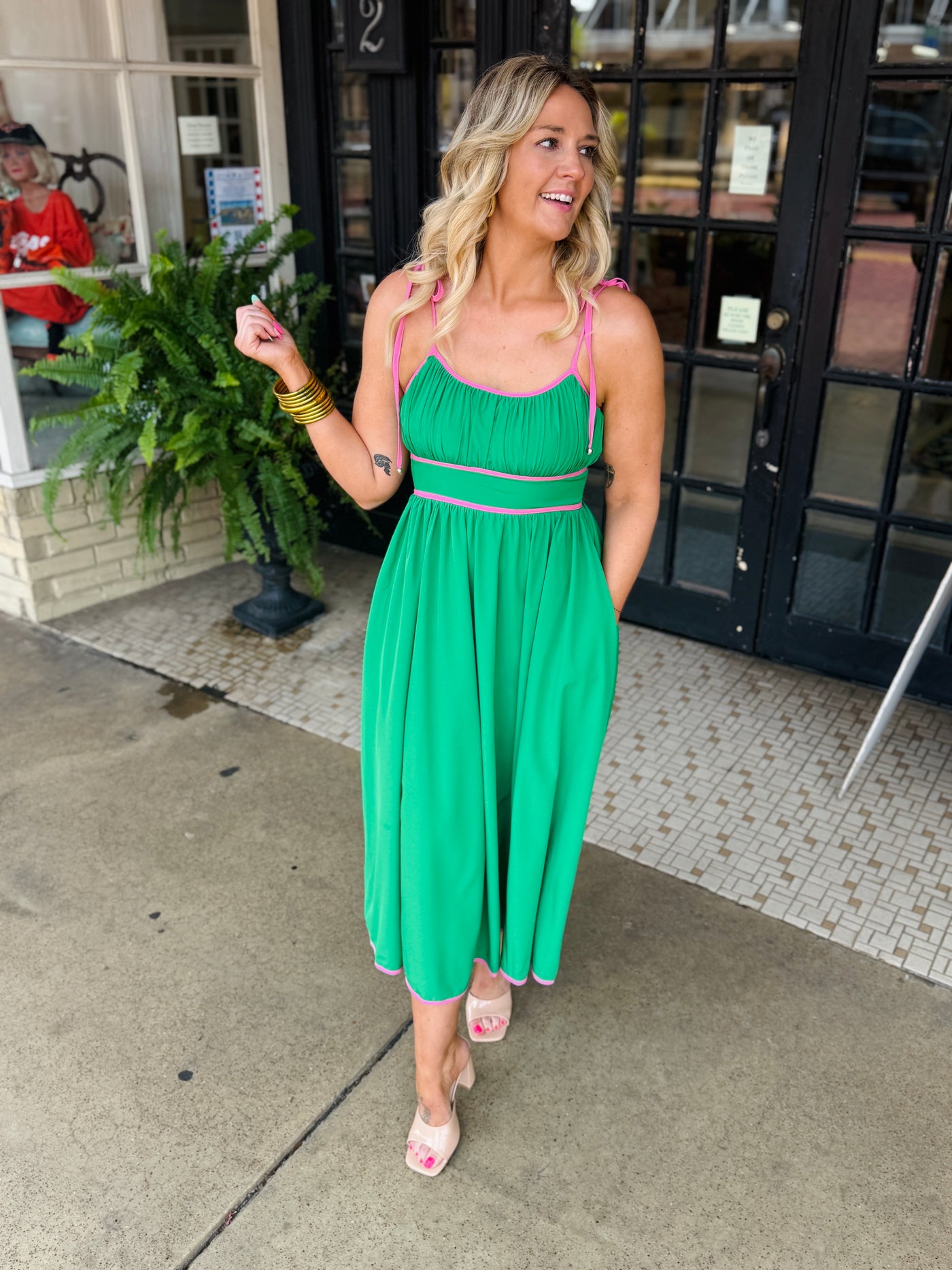 Seas The Day Dress - Green