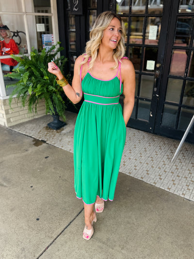 Seas The Day Dress - Green