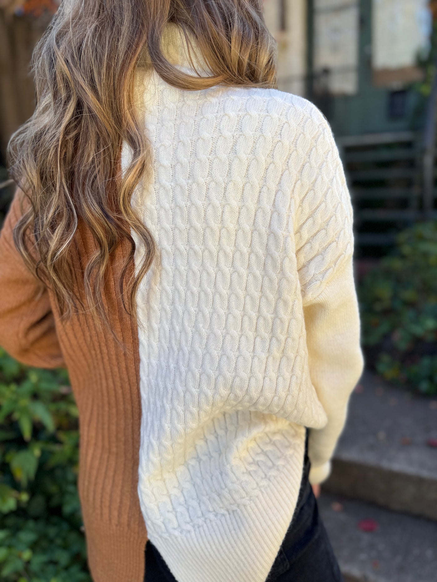 Staying In Color Block Sweater