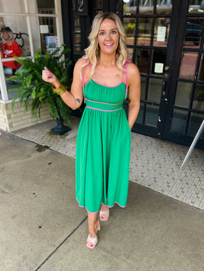 Seas The Day Dress - Green