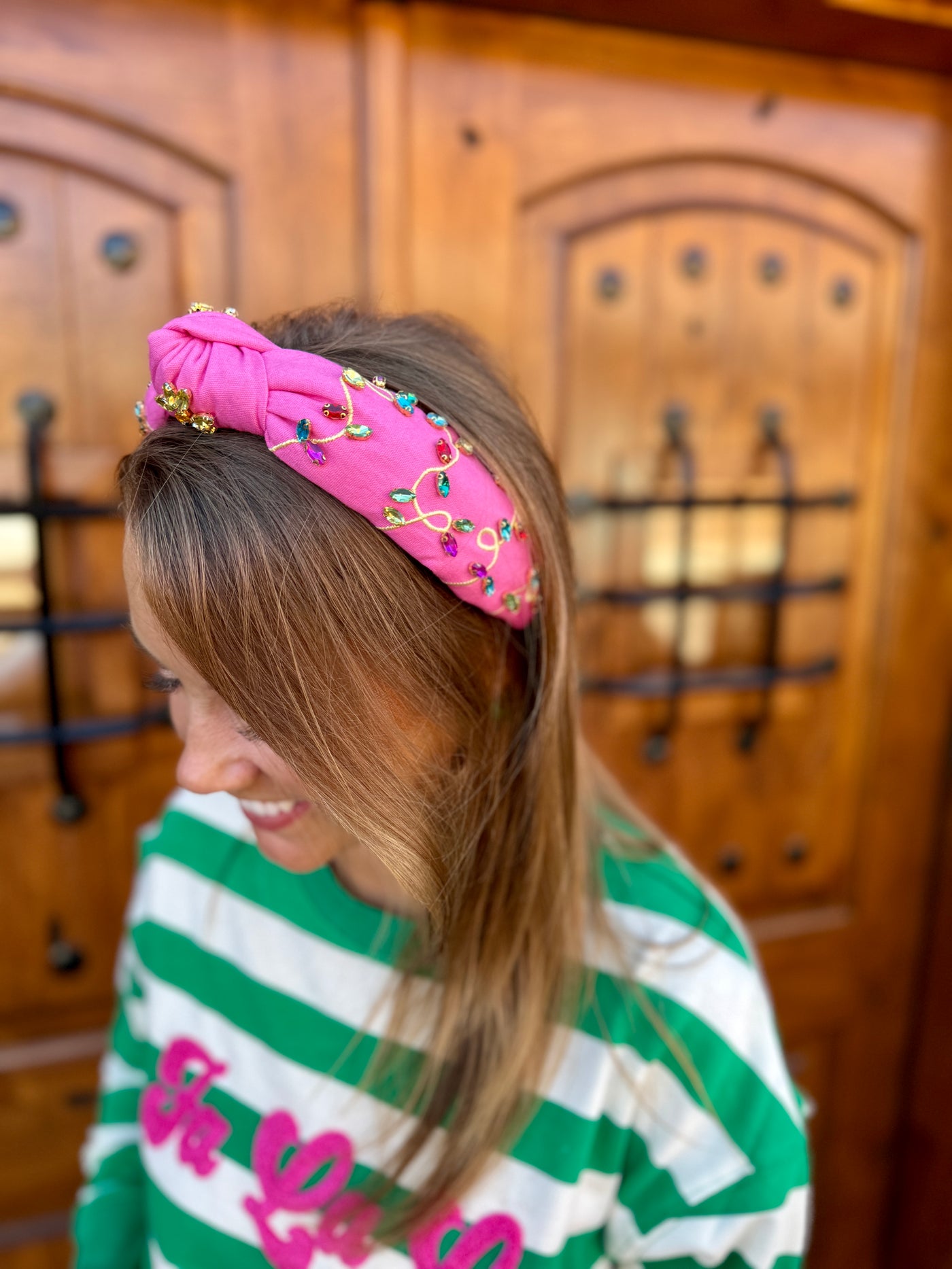 What a Pink Christmas Headband