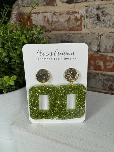 Open Square Earrings - Holiday Edition