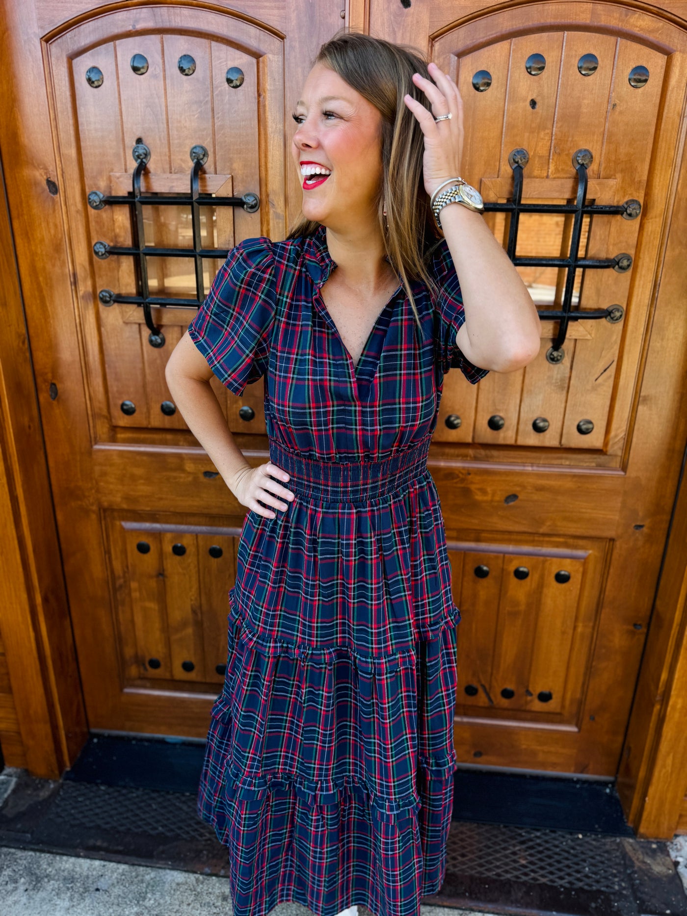 Miley Plaid Palmer Dress