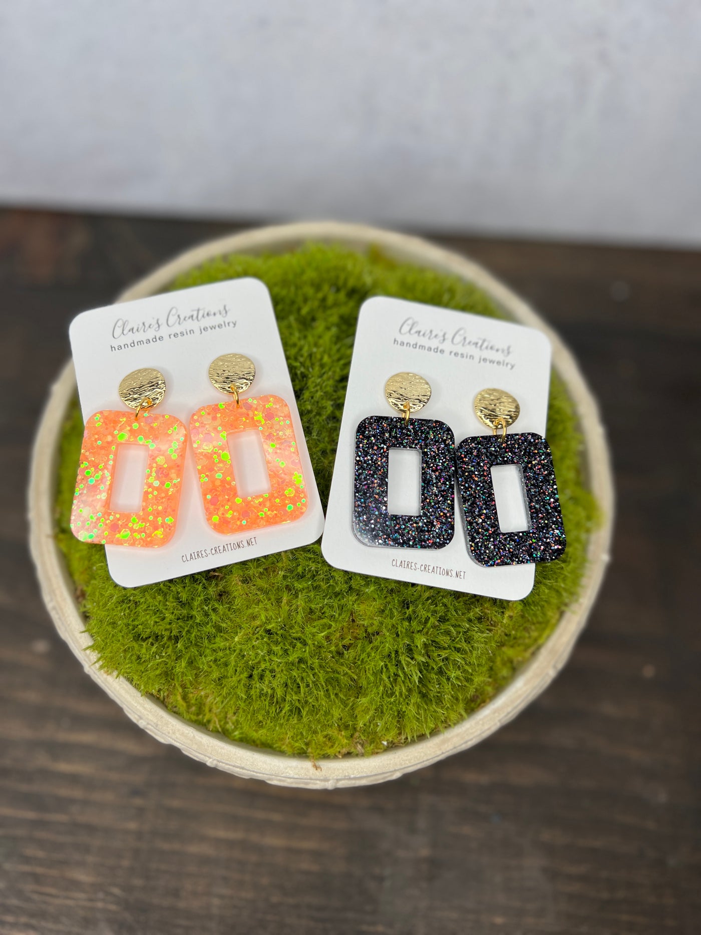 Open Square Earrings - Fall Edition