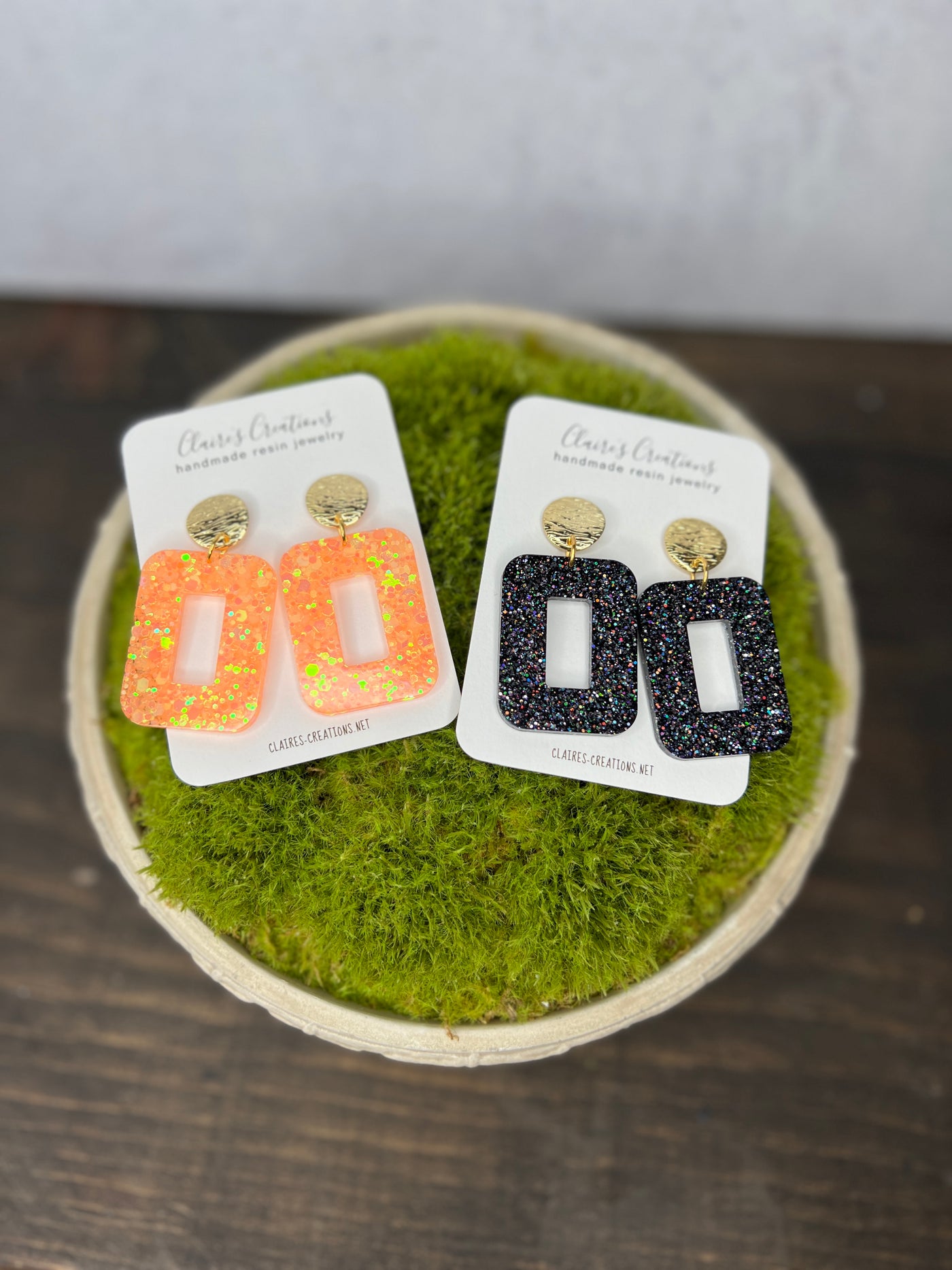 Open Square Earrings - Fall Edition