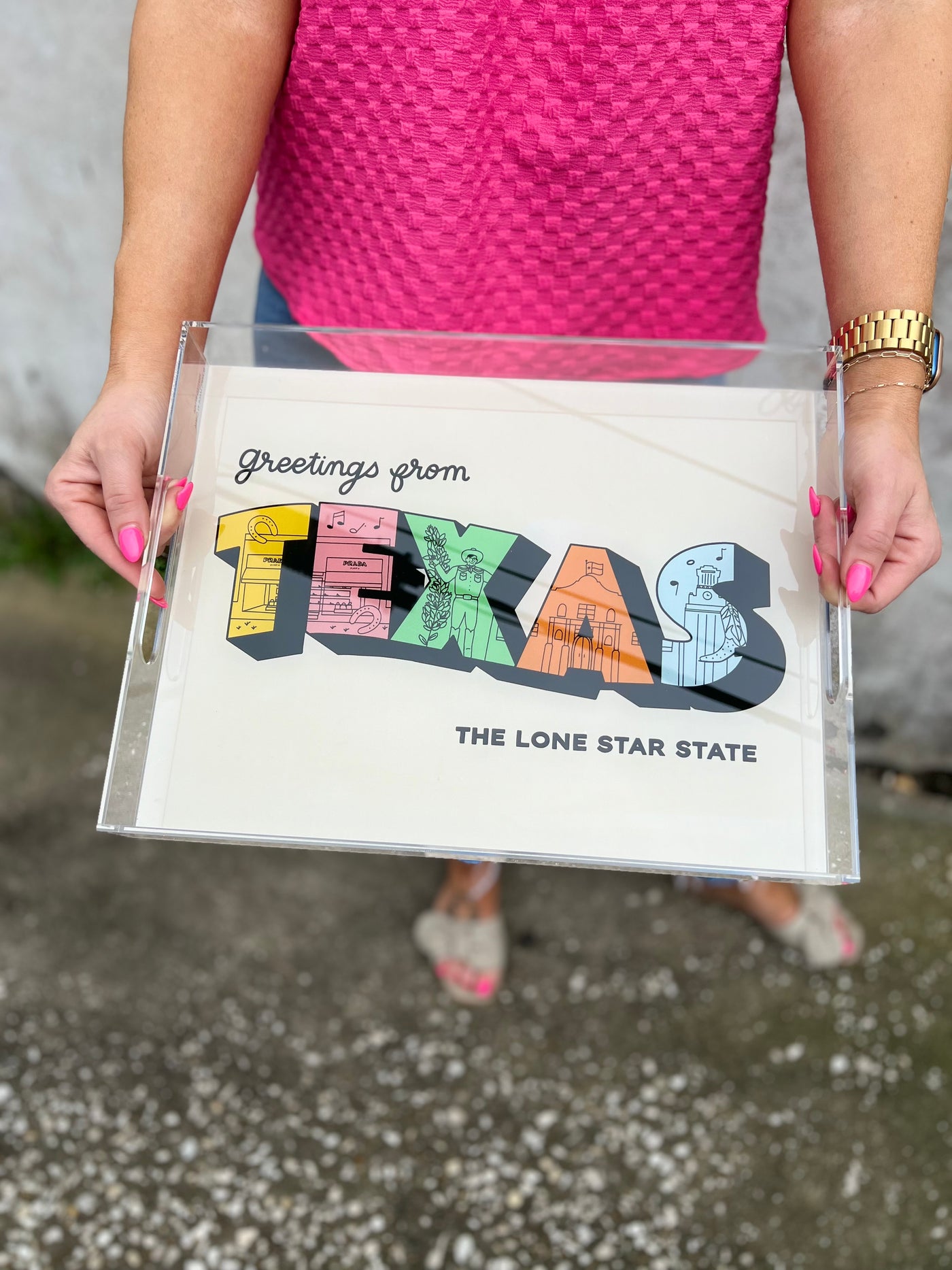 Texas Acrylic Tray - Medium