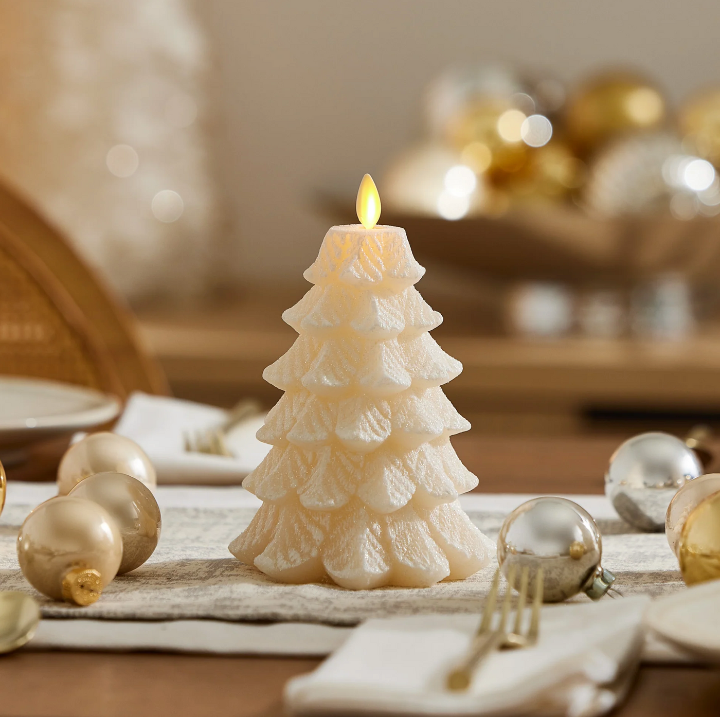 White Swan Flameless Candle Tree | Luminara