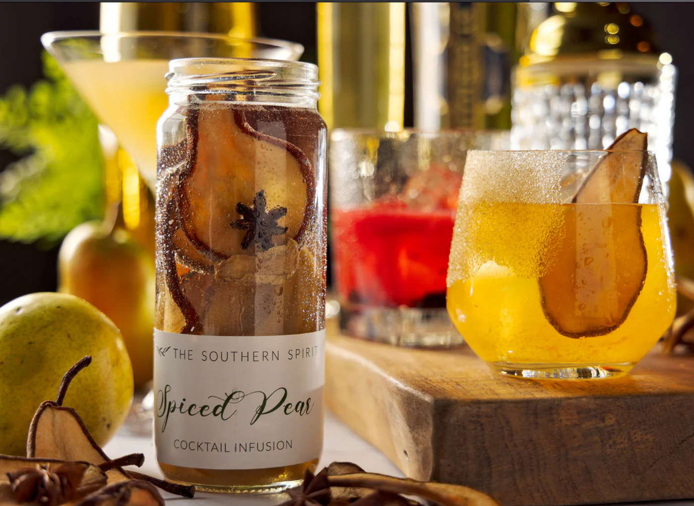 Spiced Pear Cocktail Infuse Jar | The Southern Spirit (Copy)