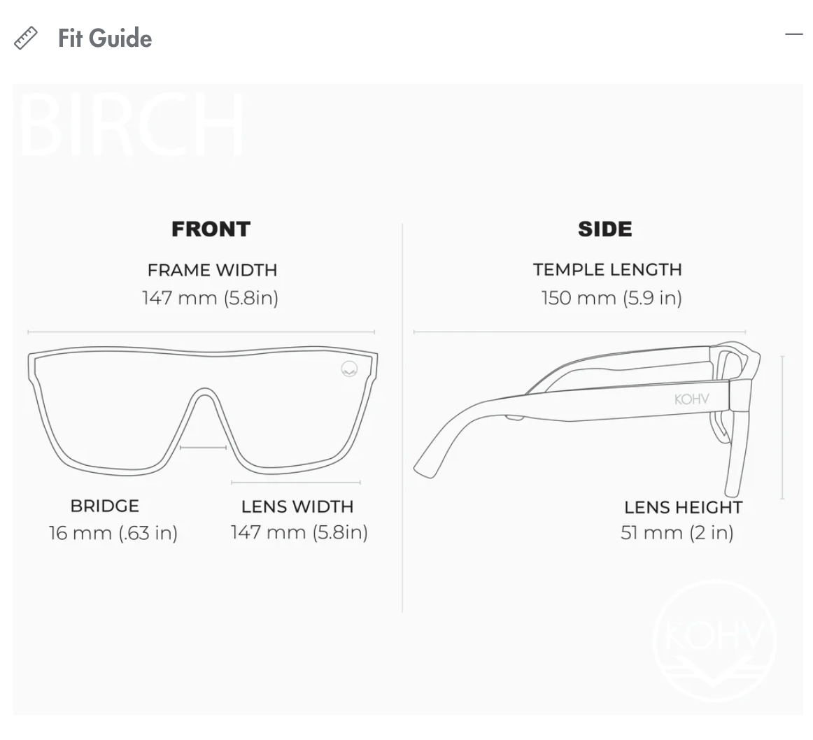 Birch Blush Polarized | KOHV Eyewear