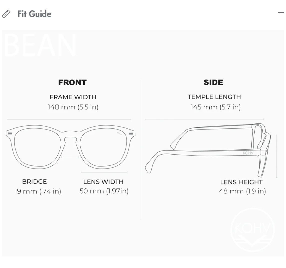 Bean Clear Polarized | KOHV Eyewear