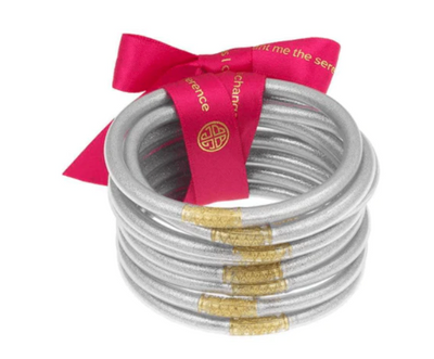 BudhaGirl Bracelets Silver - Set of 9