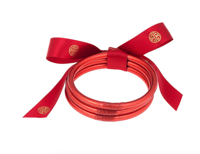 BudhaGirl Bracelets - Crimson (Set Of 3)