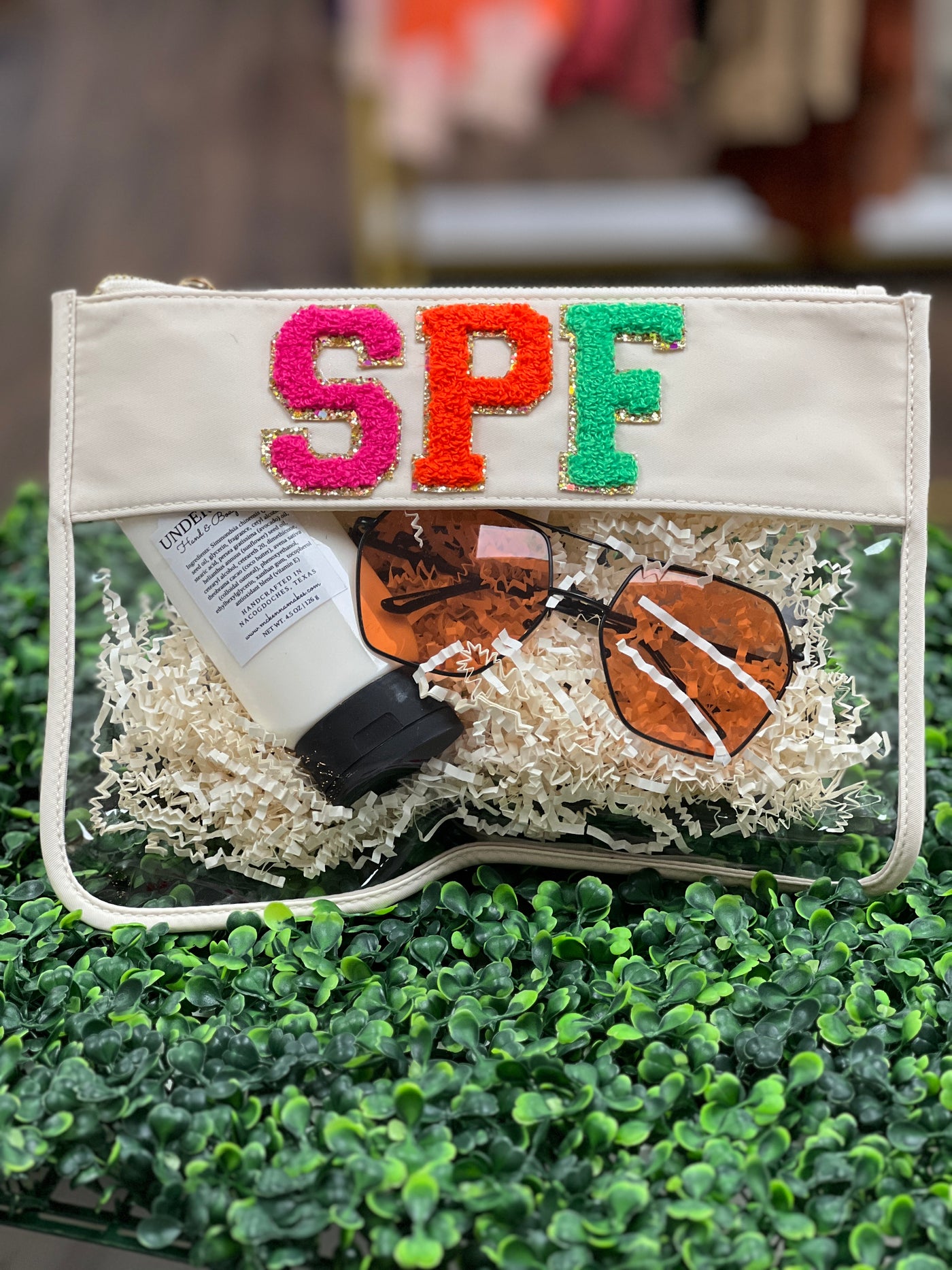 Chenille Patch Pouch - SPF